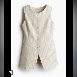 H&M Linen Suit Vest, NWOT